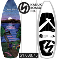 NEW * Kanuk Cassidy Sunset Wake Surf Board 4'4"