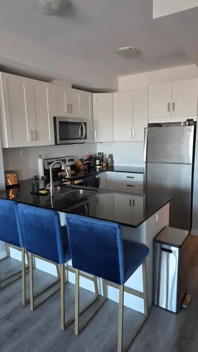 1 Bedroom + Den Downtown Kitchener 1 Bathroom 1 Indoor parking spot 1 storage locker Amazing view! L...