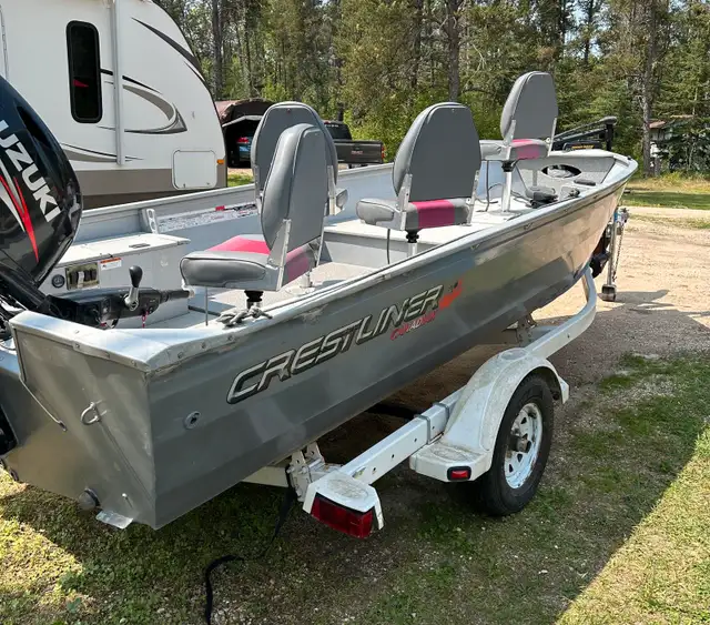 18’ Crestliner Canadian in Powerboats & Motorboats in Winnipeg - Image 3