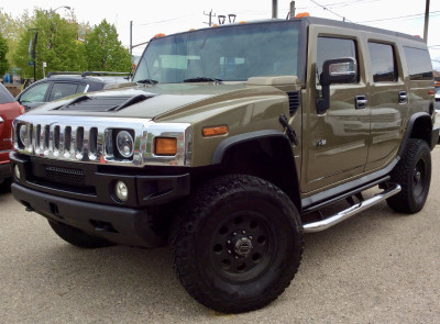2006 HUMMER H2 DESERT GREEN 4X4 LARGE SUN ROOF LEATHER LOADED