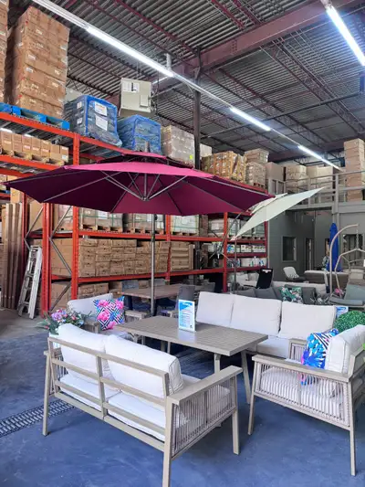 Patio Hanging Off Set Umbrella At Just $149.99! , View more