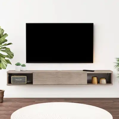 Floating TV Shelf, 48'' Wall Mounted TV Cabinet, View more