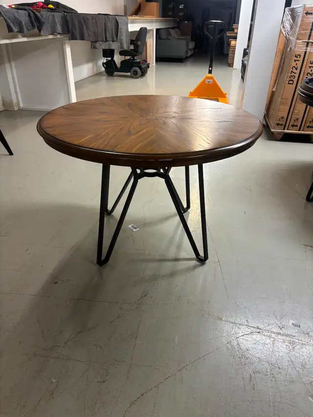 Round Dining Room Table- Wood Top-Brand New in Box in Dining Tables & Sets in Oakville / Halton Region - Image 3