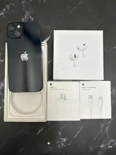 iPhone 14 256GB **AirPods/Fast Charger/Delivery**, View more