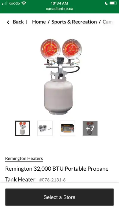 Propane heater, View more