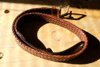 Heritage Belt Company woven leather belt