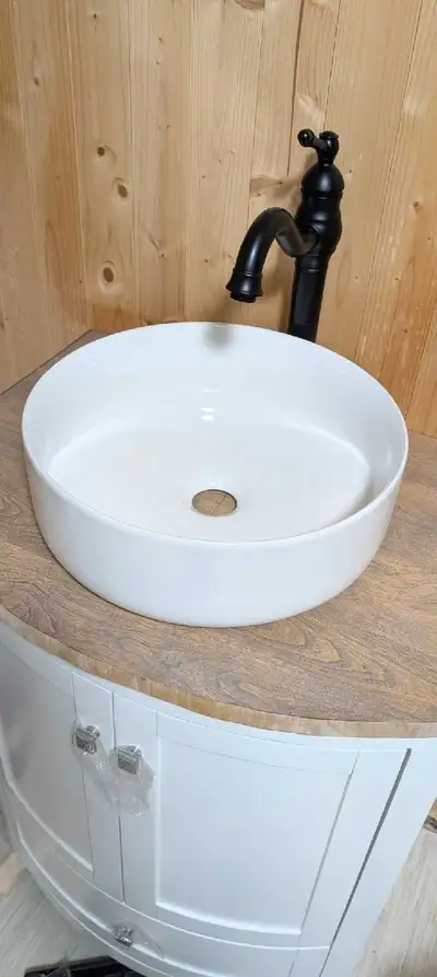 14. 1/8 in diameter vessel sink, View more