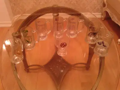 8 Beer Glass Mugs, Rarely be Used, Like New. Totally $10, View more