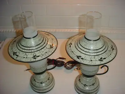 Set de  petite lampes a cheminées Colonial/Campagnard, View more