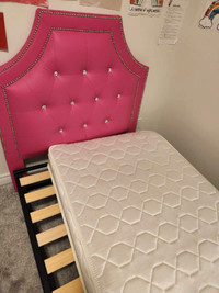 Headboard and metal frame