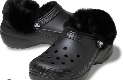 Crocs fleece lined kids size 13 , View more