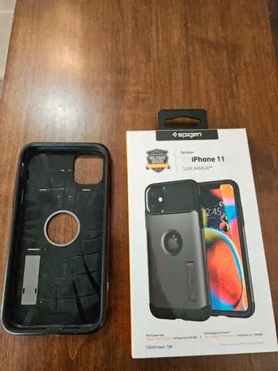 iPHONE XR and 11 SPIGEN PHONE PROTECTOR CASE, View more