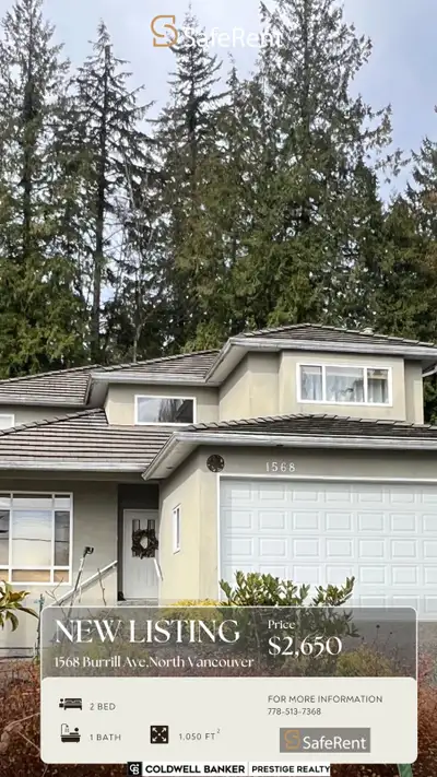 Cozy Basement 2 Bed Suite (North Vancouver)