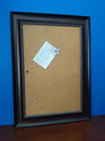 bulletin board in a frame, View more