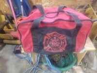 Fire fighting bag coveralls.