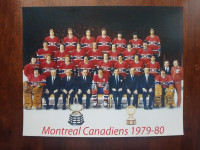 1979-80  Montreal Canadiens 10 x 8 Team Photo