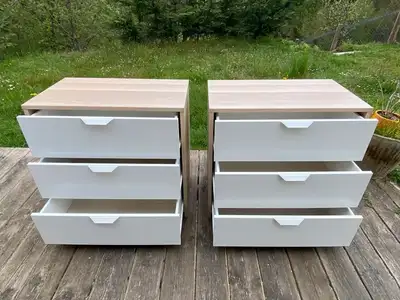 pair of IKEA ASKVOLL dressers / nightstands , View more