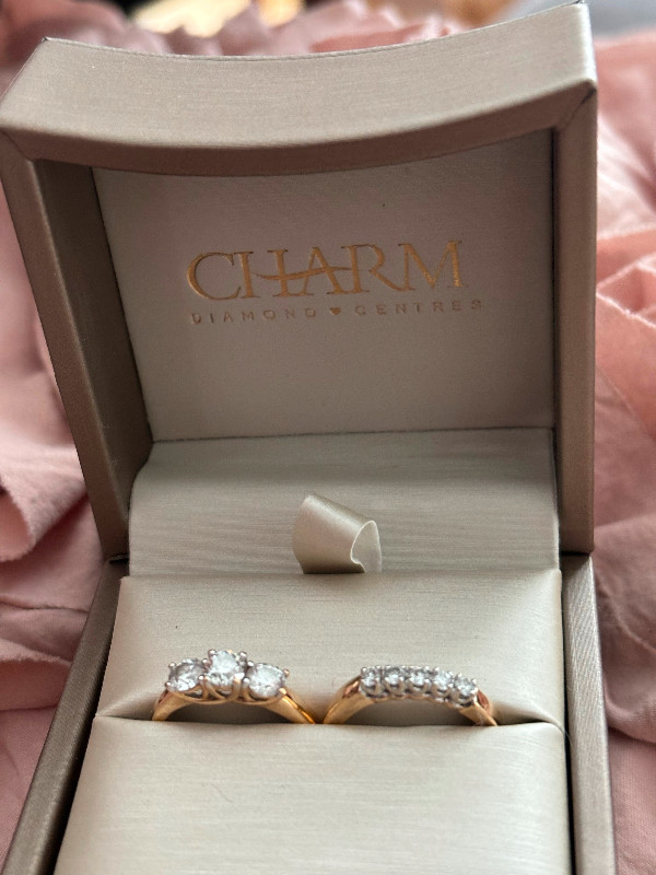 Charm Jewellers Diamond Engagement Bridal Set- price reduced ! in Jewellery & Watches in Regina