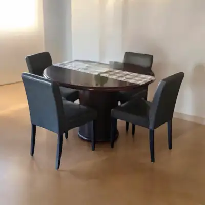 Round Dining Table and 4 Chairs, View more