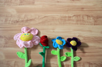 Fleurs décoratives enfants
