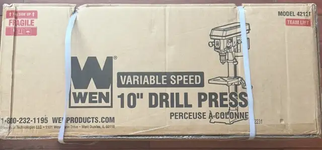 WEN4212T 5-Amp 10-Inch VariableSpeed Benchtop Drill Press in Power Tools in Revelstoke - Image 5