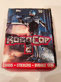 1990 TOPPS ROBOCOP 2 TRADING CARD BOX WITH 36 PACKS