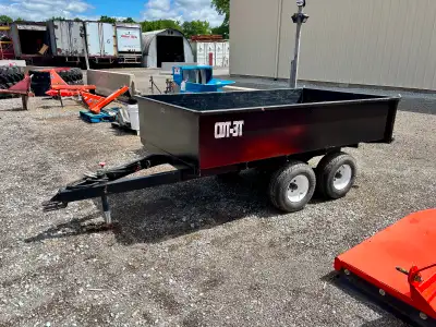 3 ton heavy duty offroad dump trailer, require hydraulic connection from tractor to dump, box size 5...