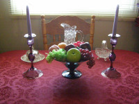 Early 1900s Bowl and Candlestick Set