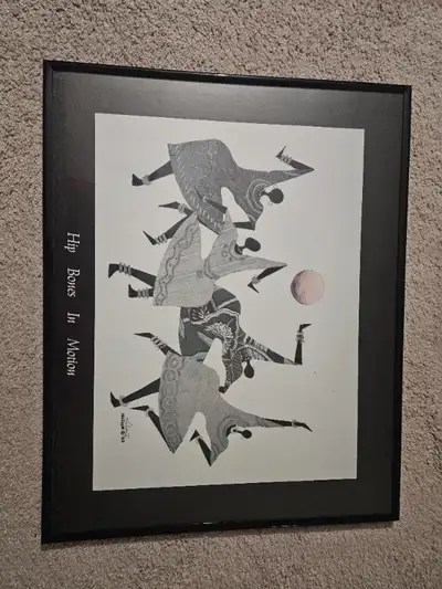Edward H. Selassie Signed Print "Hip Bones in Motion" 1989 20x16, View more
