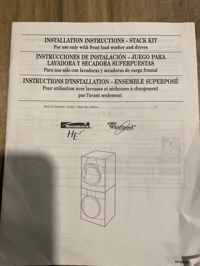 Stack kit for front load washer and dryer  in Washers & Dryers in Hamilton - Image 4