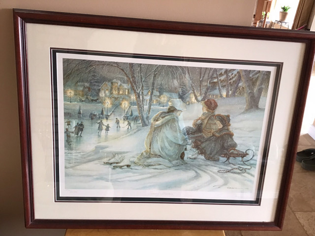 Trisha Romance “Evening Skaters” in Arts & Collectibles in Kitchener / Waterloo