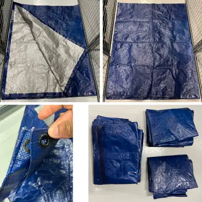 Ventura Tarps (9 x 12 ft) PE Material - Blue Silver (3 Units), View more