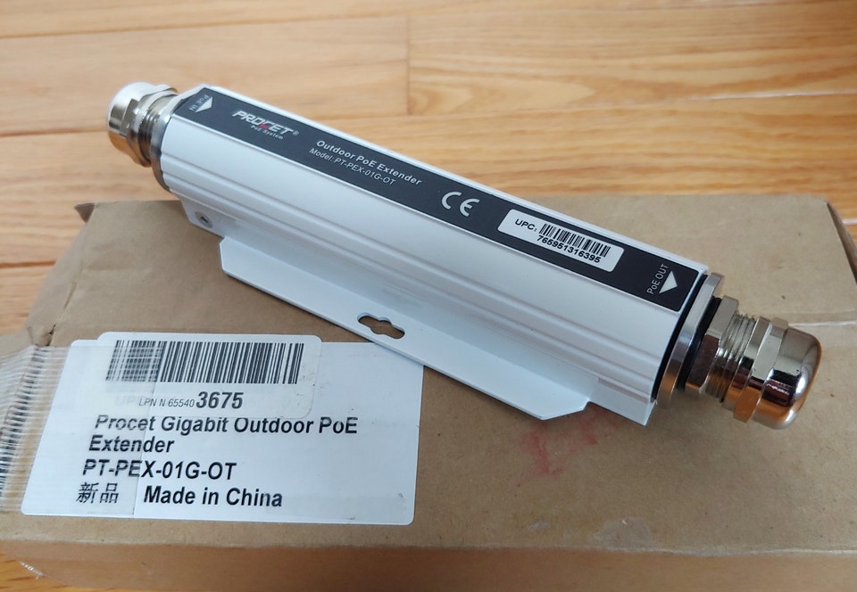 PROCET Gigabit PoE System Extender Outdoor PT-PEX01G-OT | General ...