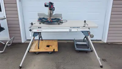 Bosch Miter box and aluminum stand, View more
