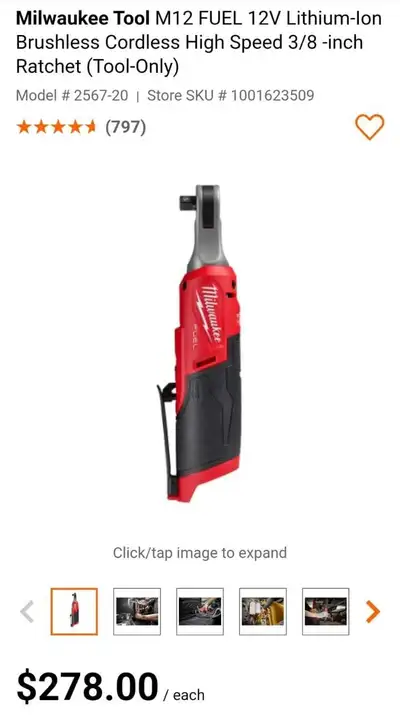 M12 FUEL 12V Brushless Cordless High Speed 3/8 -inch, View more