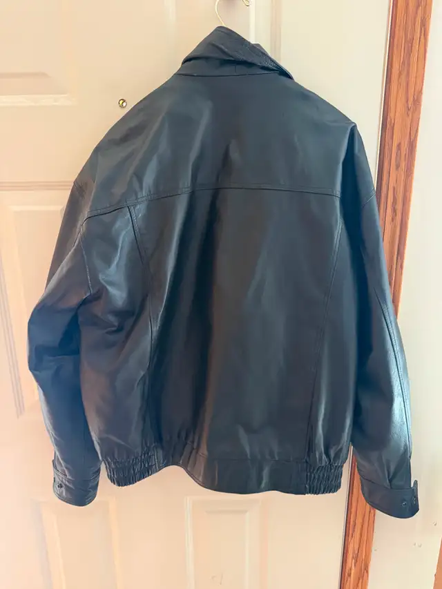 Men’s Leather Bomber Jacket in Men's in Lethbridge - Image 3