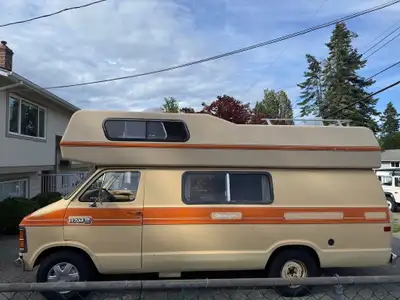 1981 Dodge Ram B350 Royal Okanagan Camper Van V8 gas 360cu engine with carb conversion, 4 speed auto...