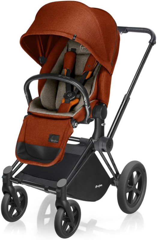 Cybex Priam Lux All-Terrain Stroller black orange dans Poussettes, porte-bébés et sièges d'auto  à Ouest de l’Île - Image 3