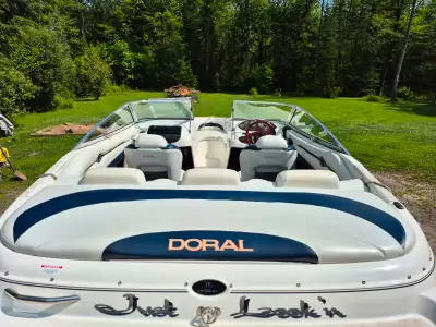 98 Doral 185br. Bought new in 99 1 owner. Well maintained and taken care of. 4.3l mercruiser 190hp....
