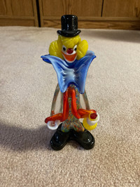 Murano glass clown figurine 