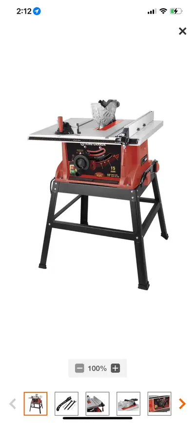 King Canada 10 inch Table Saw With Riving Knife NEW SEALED, View more