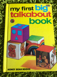 Vintage My First Big Talkabout Book - for toddlers book