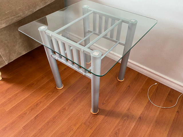 Set of glass coffee table and two end tables in Coffee Tables in Edmonton - Image 3