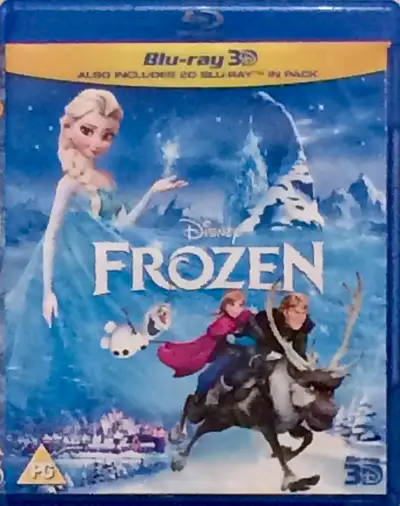 Frozen : blu-ray disc (no 3D disc) $ 5 Disc in very good conditions. No scratches, no fingerprints....