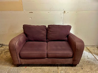 Purple love seat- Free Delivery 