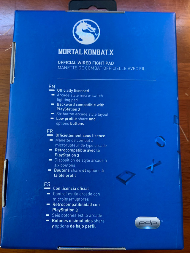 wired mortal kombat fight pad ps4/ps3 compatible in Sony Playstation 4 in Winnipeg - Image 3