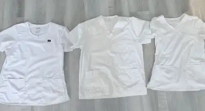 White Scrub Tops , View more