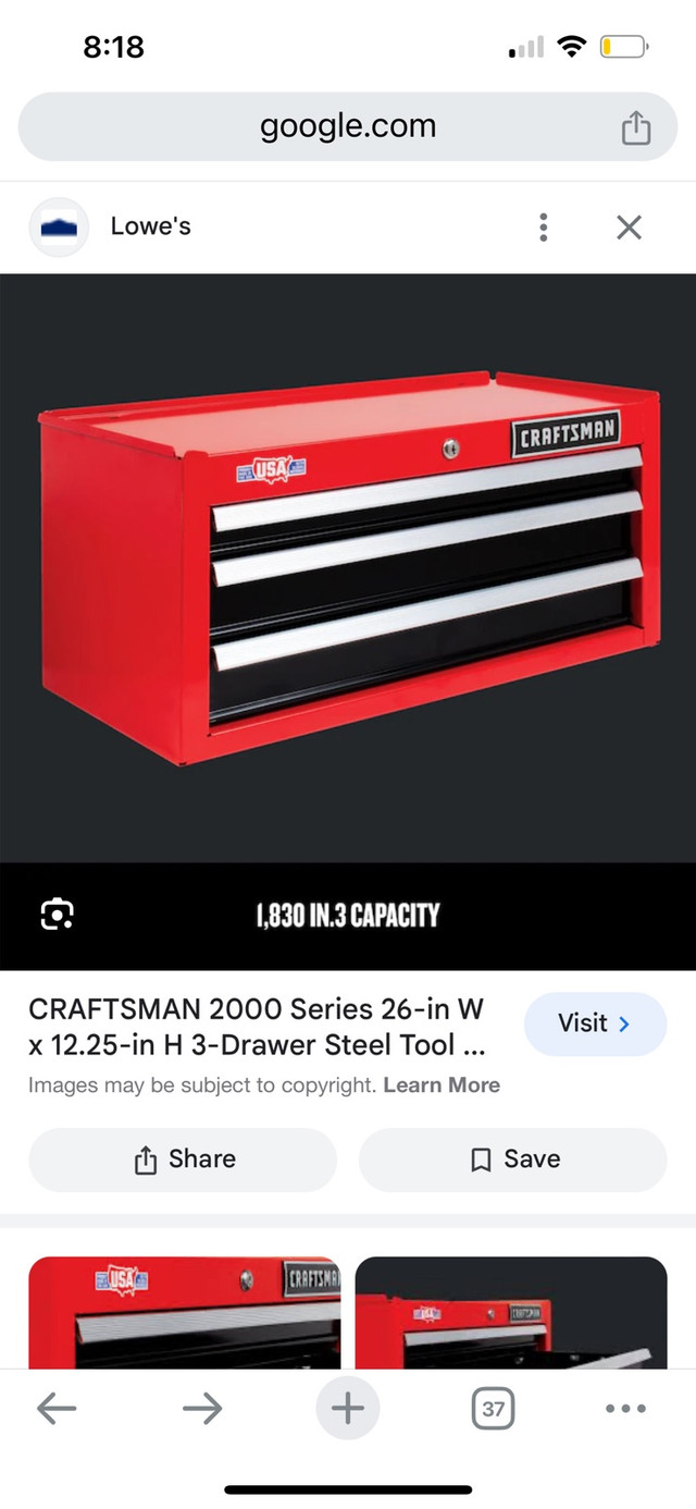 ISO craftsman 26” 3 drawer intermediate tool box in Tool Storage & Benches in Oakville / Halton Region - Image 2