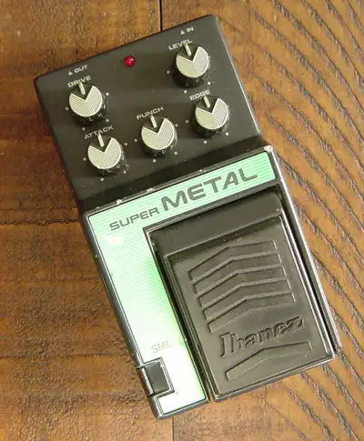 VINTAGE IBANEZ SUPER METAL SML GUITAR DISTORTION PEDAL Japan, View more