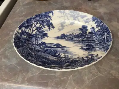 Ridgway Ironstone platter, by Staffordshire.(Meadowsweet). , View more